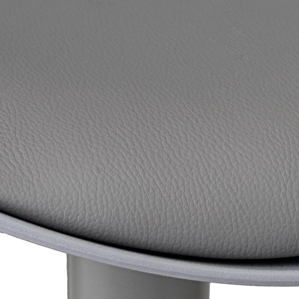 Sgabelli da bar grigi ad altezza regolabile in similpelle in set di 2 (altezza seduta 56,5 cm) - Casa Selección