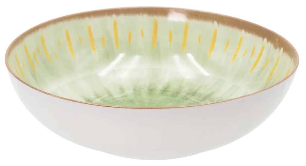 Insalatiera 33 cm in melammina verde Soler