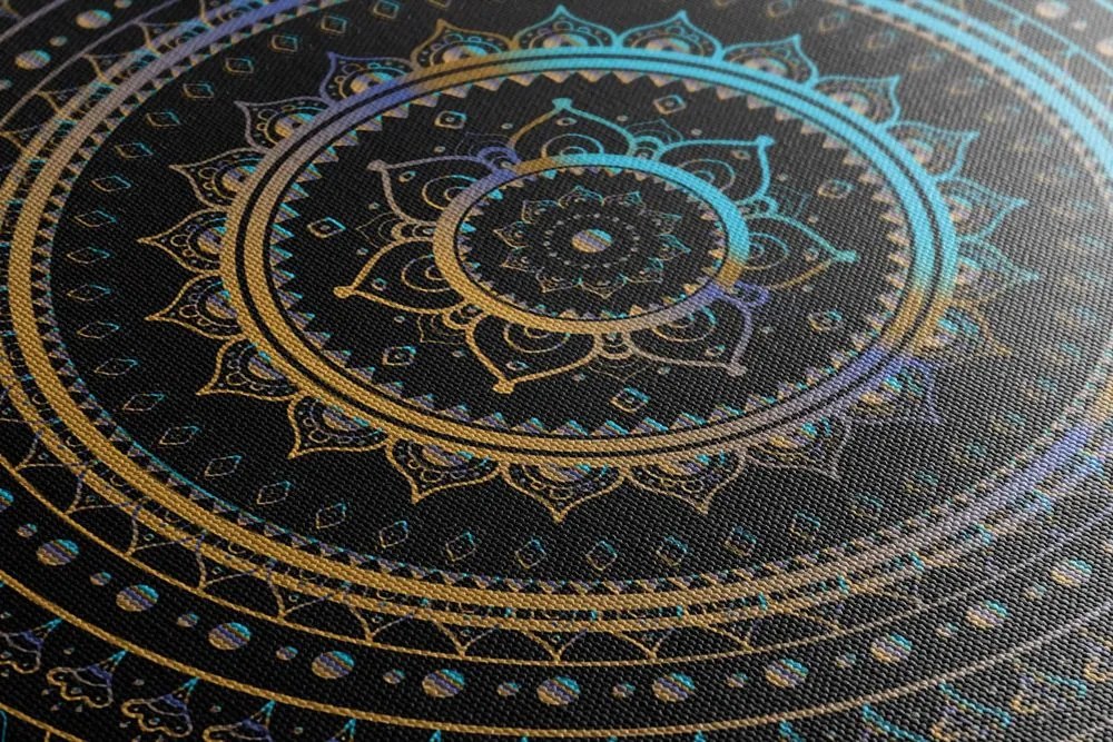 Stampa su tela – Mandala con motivo solare