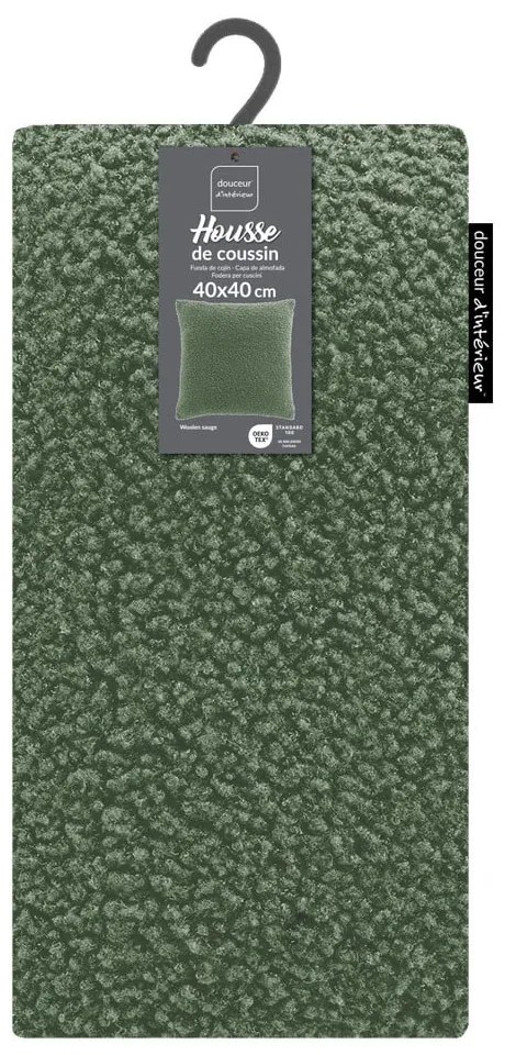 Federa decorativa in sherpa 40x40 cm Woolen – douceur d'intérieur