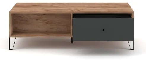 Tavolino da salotto SULA rovere craft/nero