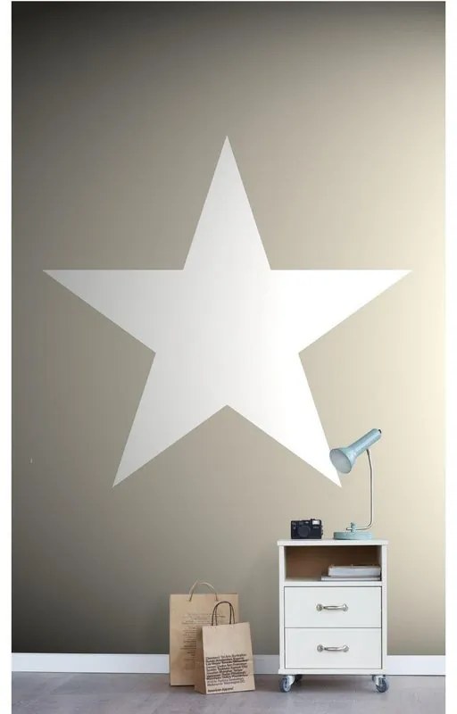 Fotomurale Stella, grigio/argento
