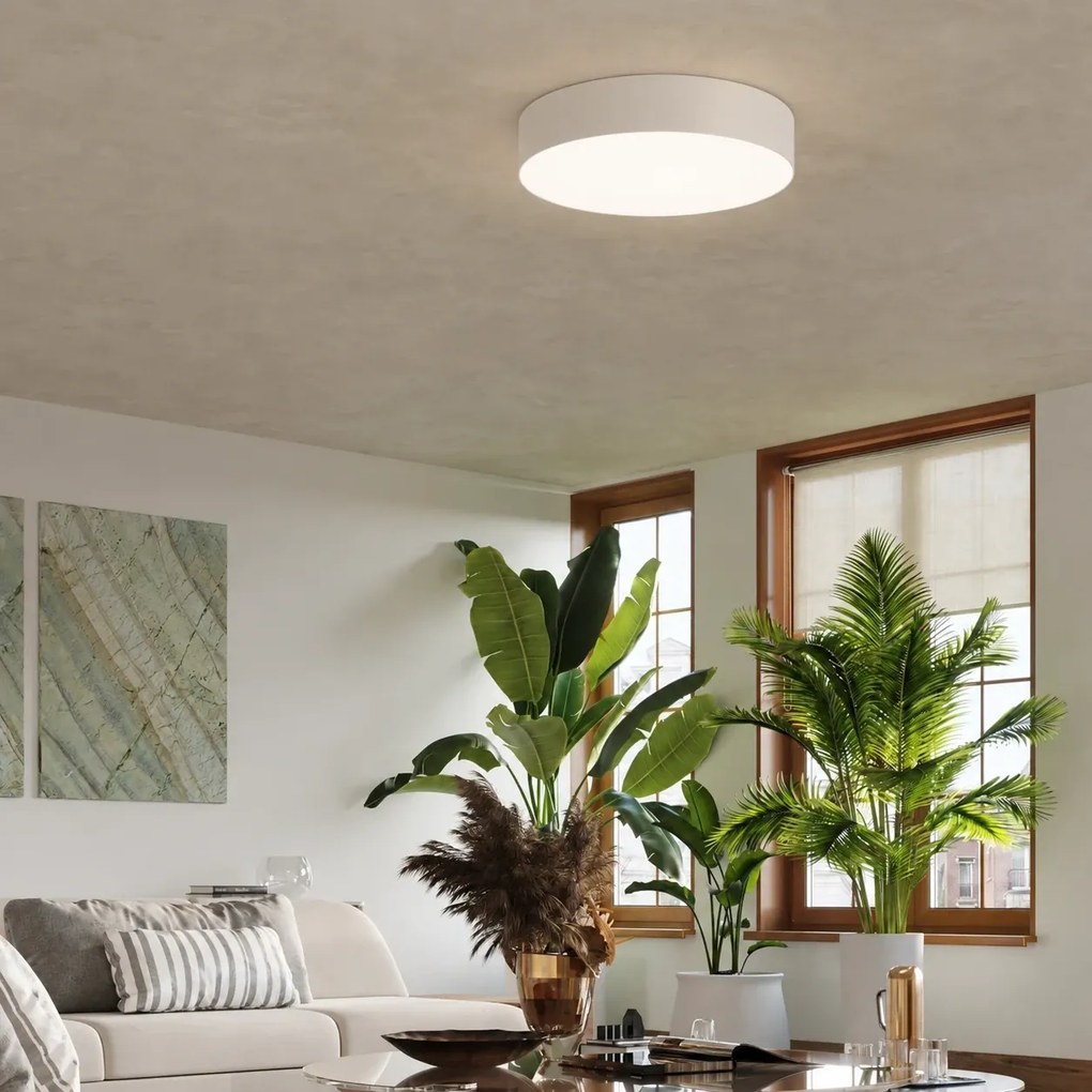 Plafoniera Tonda in PVC da Soffitto 3xE27 ARENA 45 Bianca da interno