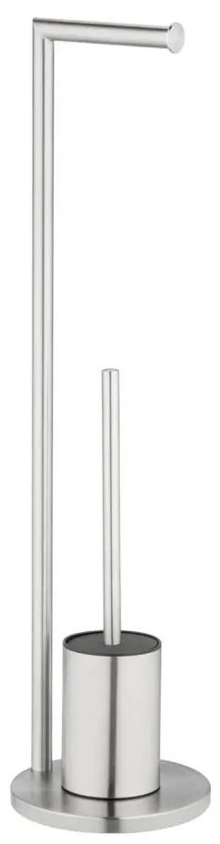 WENKO 25676100 - Set WC FERLA 18x69,5 cm acciaio inossidabile/satinato