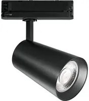 Faro LED KONE nero con adattatore trifase 42W 4200 Lumen 3000K (luce calda)