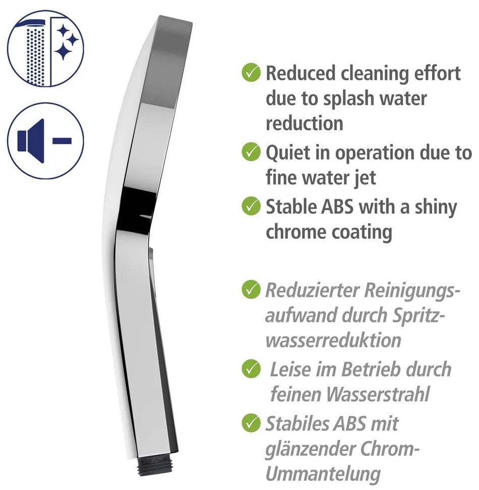 Set doccia in acciaio inox argento lucido 120 cm Soft Water - Wenko