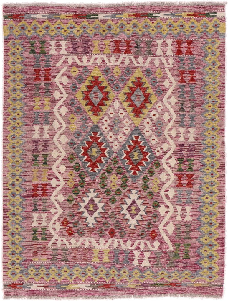 Kilim Tappeto 200x150 (Afghanistan) Tessuto A Mano
