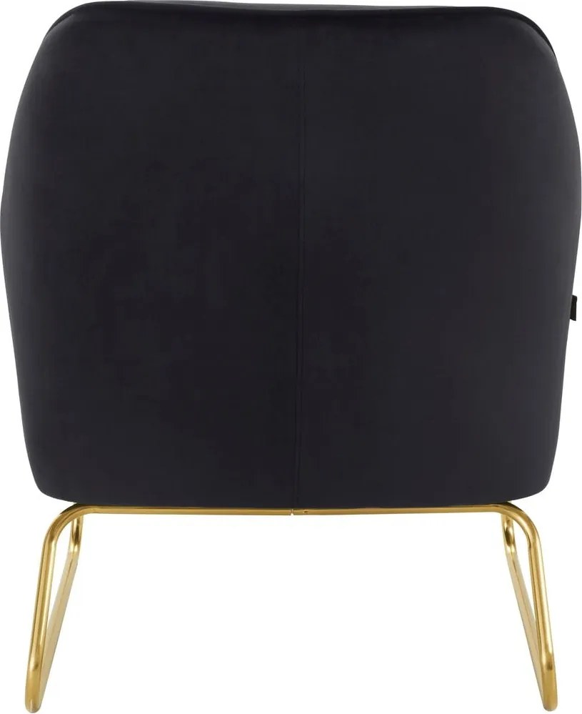 Poltrona in velluto nero Joshua - Støraa