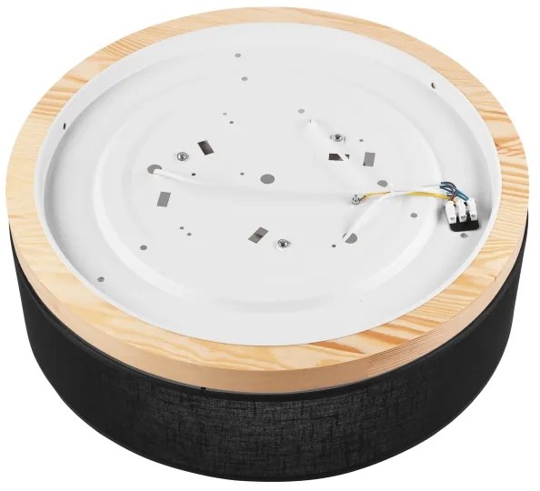 Brilagi - LED Plafoniera BELLADONNA 3xE27/15W/230V nero/pino