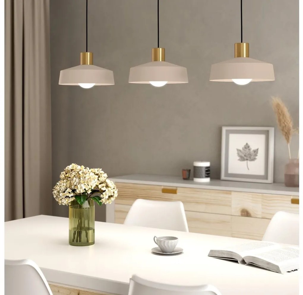 Eglo 900431 - Lampadario a sospensione con filo VALDIOLA 3xE27/40W/230V