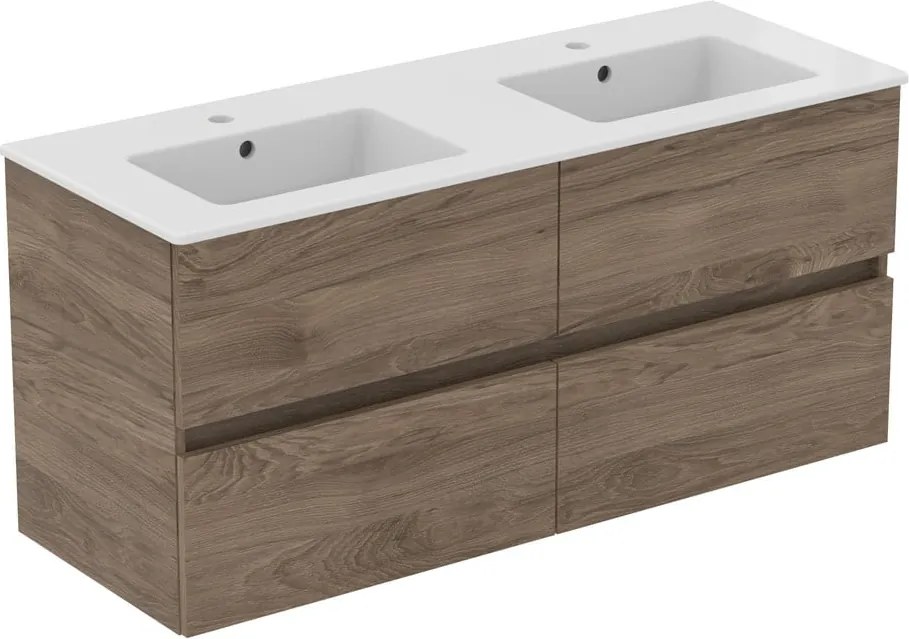 Mobile a sospensione per sottolavabo in noce naturale 120x55 cm Eurovit+ - Ideal Standard