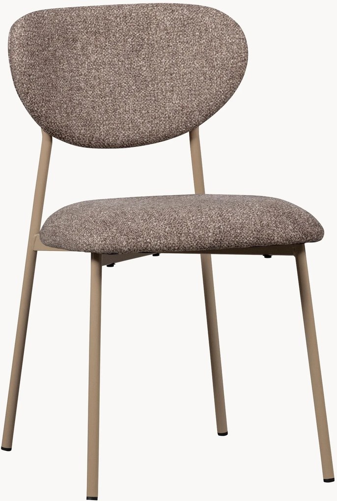 Set di 2 sedie da pranzo imbottite impilabili Valor
