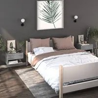 Comodini a Muro 2 pz Grigio Sonoma cod mxl 30645