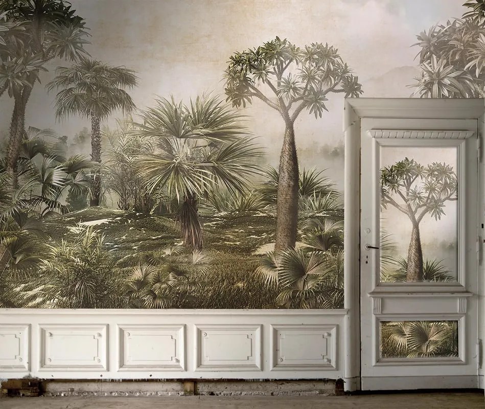 Fotomurale Jungla, seppia 600X300 cm