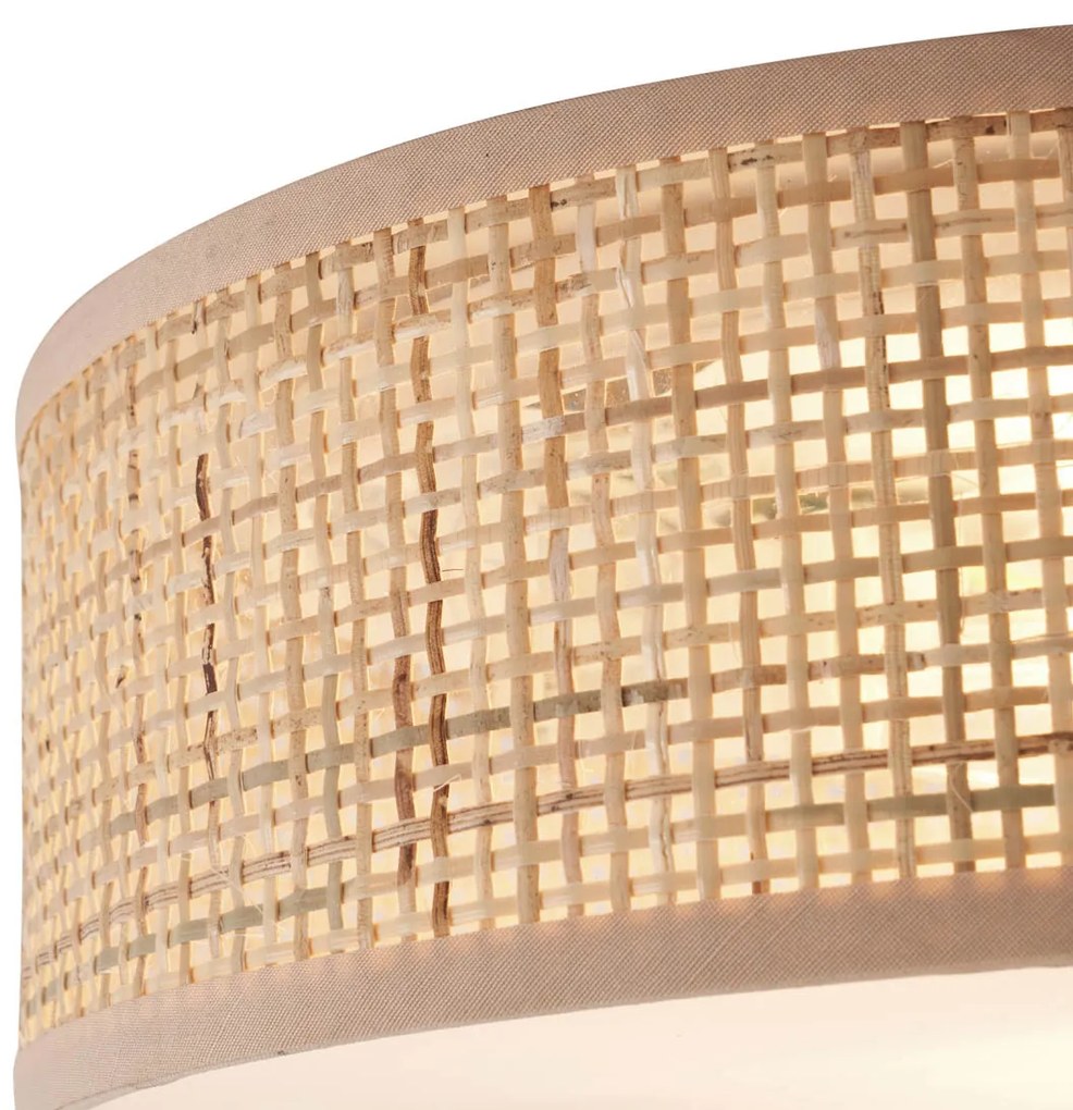 Lampada da soffitto in rattan orientale 30 cm - Trammy