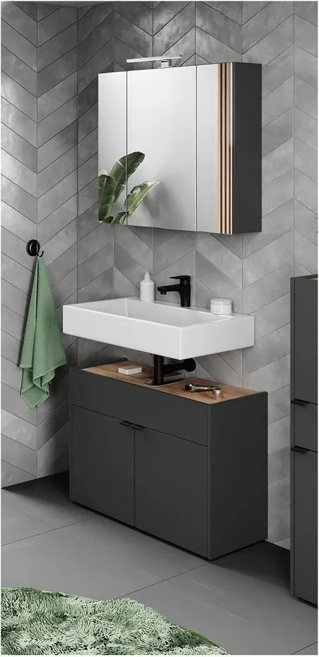 Set da bagno antracite Forano - Germania