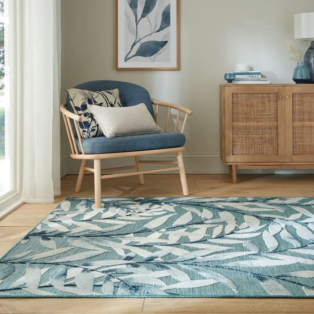 Tappeto blu per esterni 200x290 cm Willow - Flair Rugs