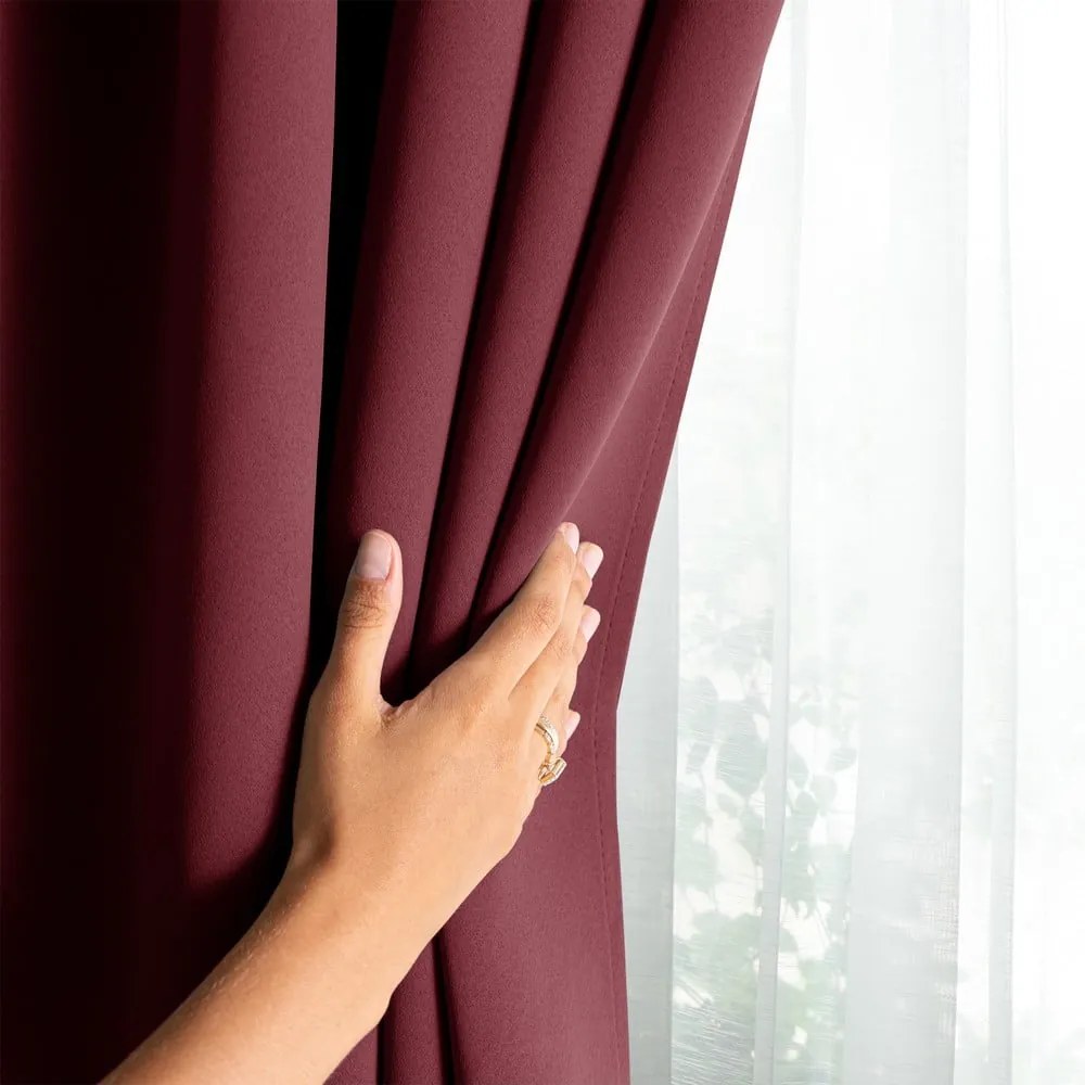 Tenda parzialmente oscurante burgundy 140x175 cm Kierra – Restilo