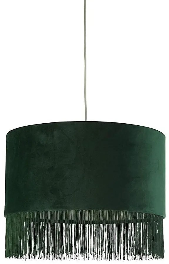 Searchlight 700742CW - Lampadario su fune PENDA 1xE27/10W/230V verde