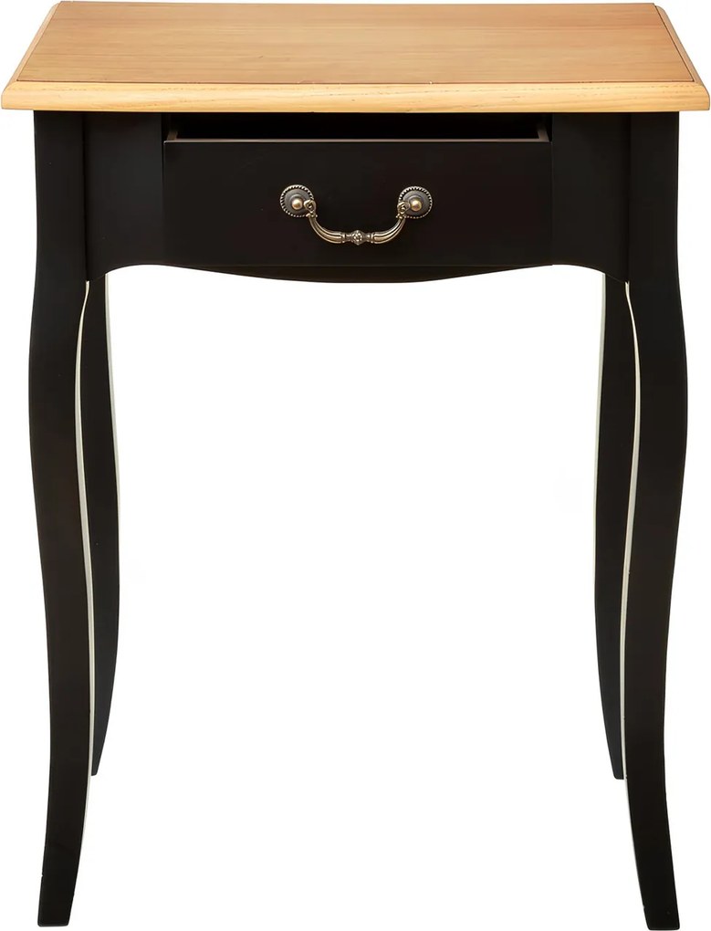 Comodino nero con cassetto Chrysa