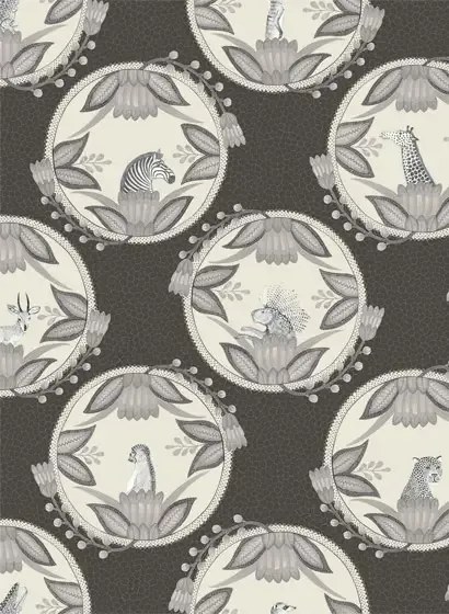 Tapete Ardmore Cameos von Cole & Son - Black/ White