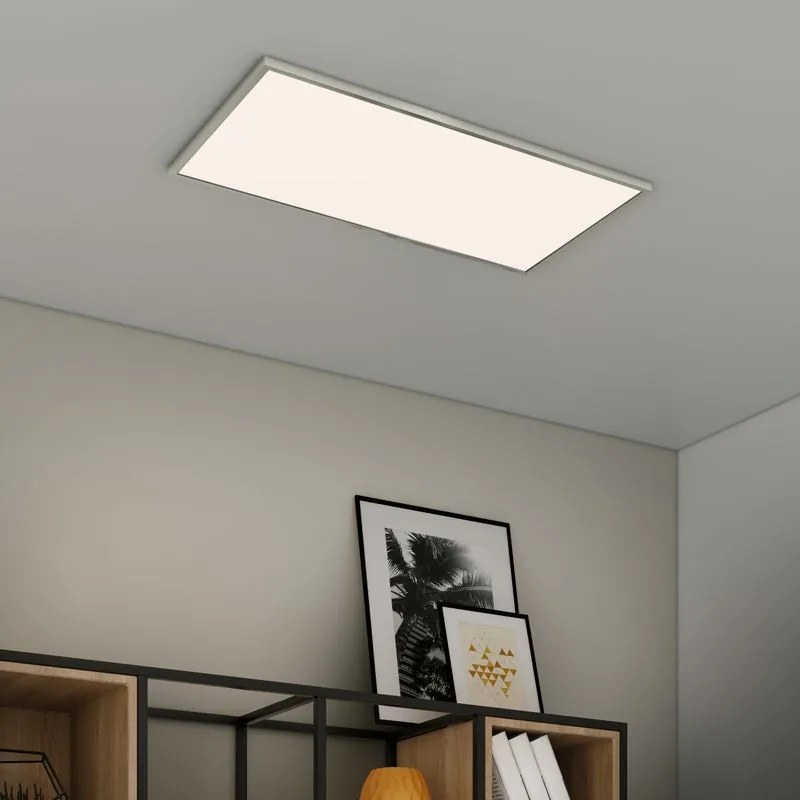 Pannello LED Gdansk argento 30x60 cm, INSPIRE Luce cct dimmerabile 2900 LUMEN