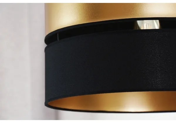Brilagi - Lampadario a sospensione con filo ROYAL 1xE27/15W/230V diametro 40 cm nero/oro