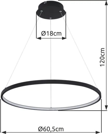 Globo 67192-29B - Lampadario LED su filo RALPH LED/29W/230V
