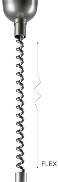 Lampadario a scomparsa CHIARA 1xE27/60W/230V argento/rovere