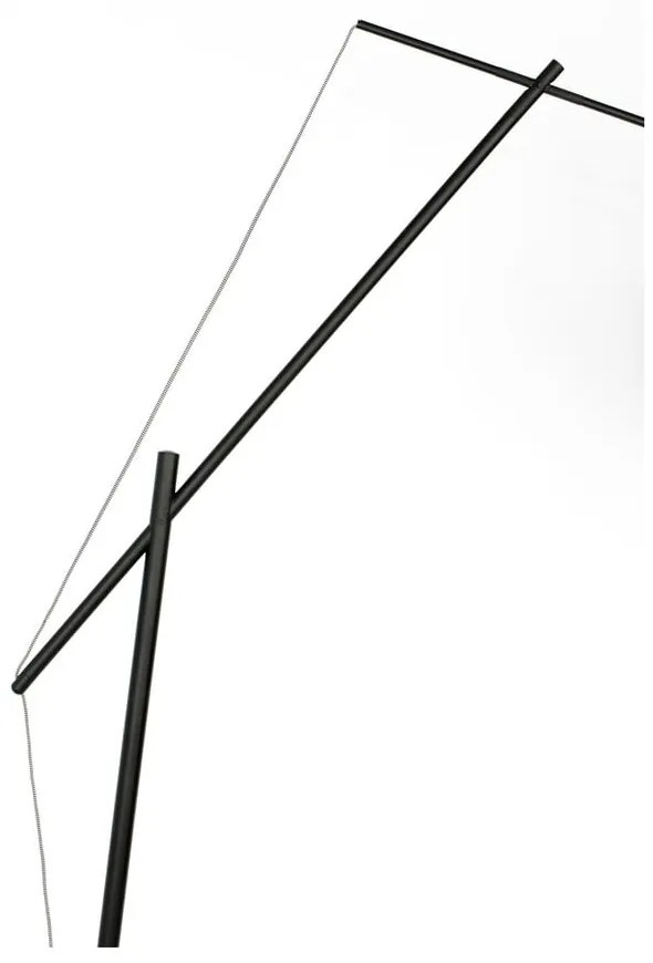 Lampada da terra nera Tokio - White Label