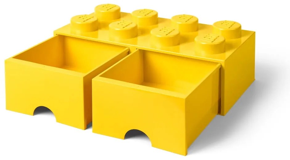 Contenitore giallo con due cassetti - LEGO®