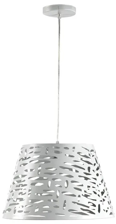 Lampadario Moderno Lampadario Moderno Ricky E27 bianco paralume bianco E27