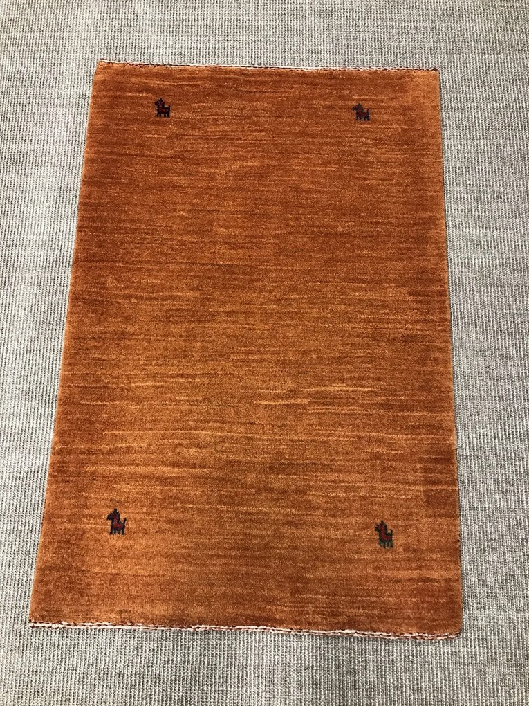 Gashguli Tappeto 80 x 120 Giallo (Iran) Annodato A Mano