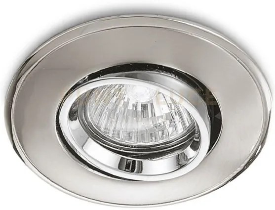Gfa001-  faretto ad incasso alluminio finitura cromo-nickel 1 luce ...