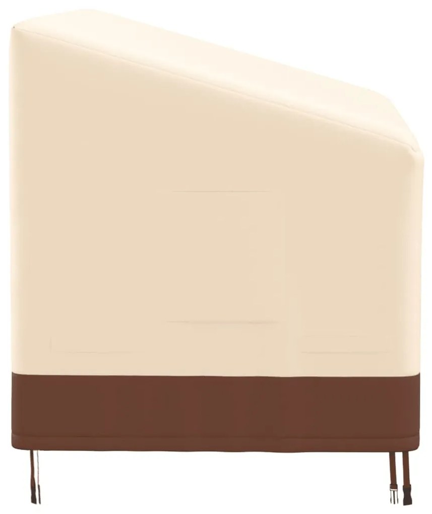 Coperture per panca a 3 posti 2pz 159x84x56/81 cm 600d oxford