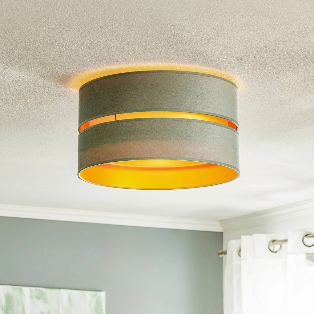 Duolla Plafoniera Golden Duo Ø 40 cm verde menta/oro