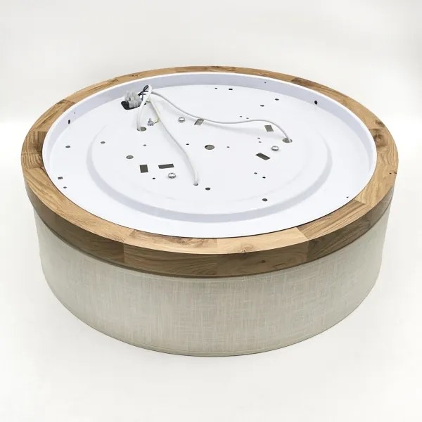 Brilagi - LED Plafoniera BELLADONNA 3xE27/15W/230V diametro 50 cm color crema/quercia