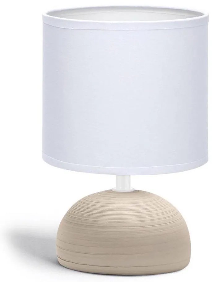 Aigostar - Lampada da tavolo 1xE14/40W/230V beige/bianco