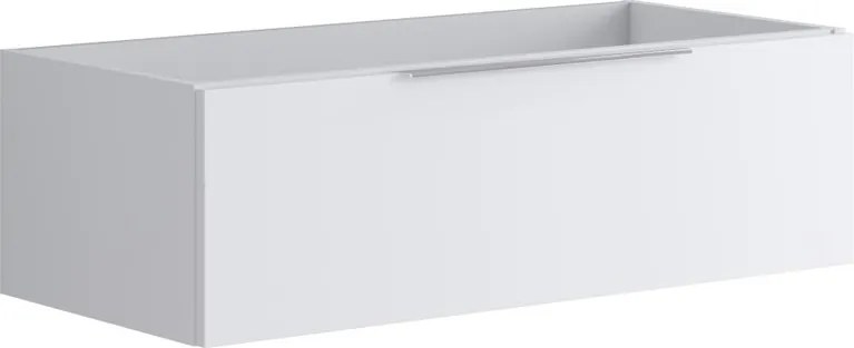 Mobile da bagno sospeso sotto lavabo L 99.5 x H 30 x P 45.5 cm bianco opaco, 1 cassetto Brera