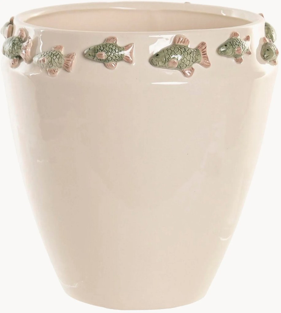 Vaso in ceramica Fishes, alt. 26 cm