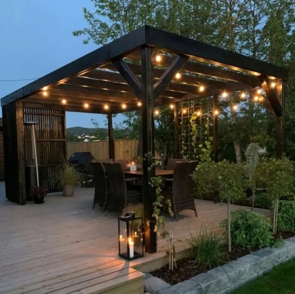 LED catena luminosa decorativa per esterni 20xE27/1W/230V 20,94 m IP44 nera