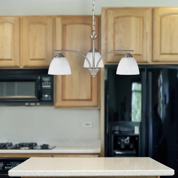 Rabalux 7203 - Lampadario a sospensione con catena TRISTAN 3xE14/40W/230V