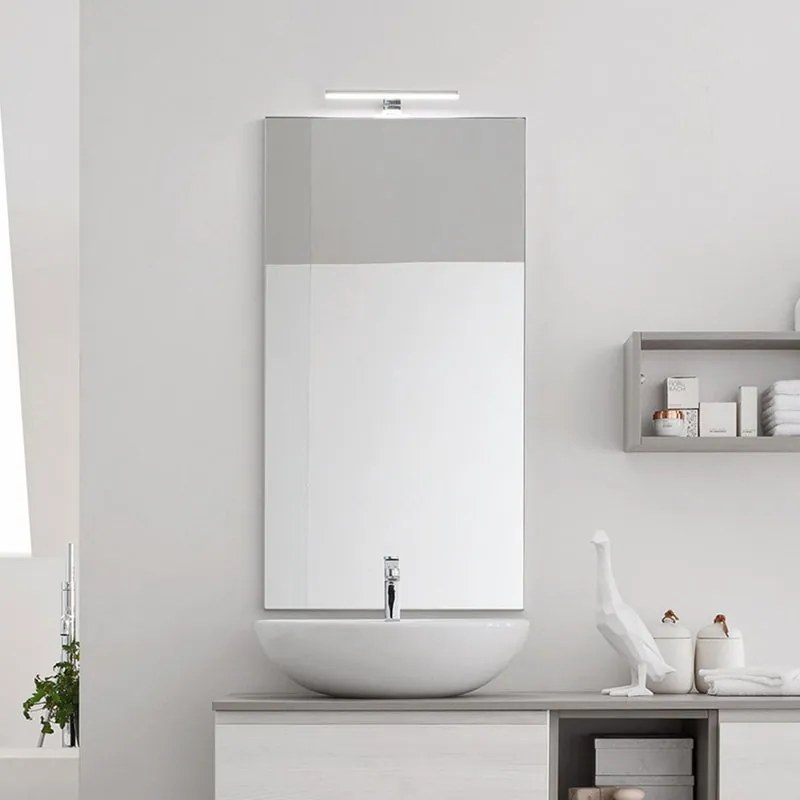 Specchio rettangolare modello Quadra, dimensioni L 105 x H 75.