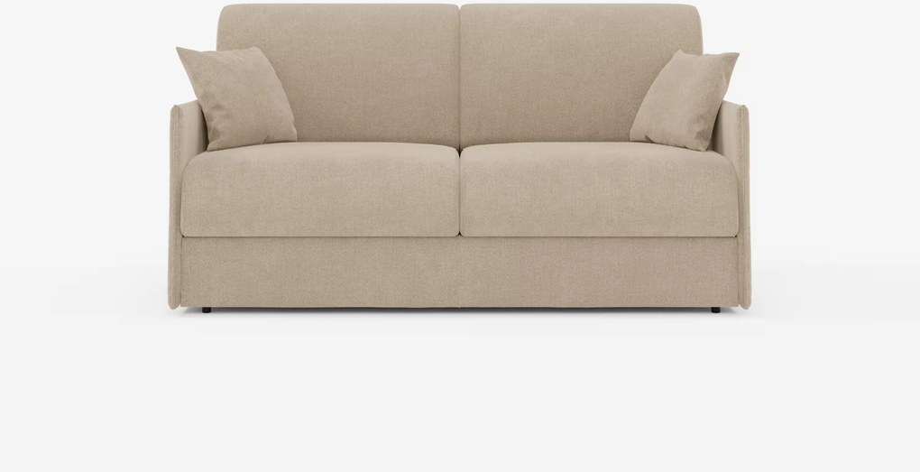 Evans divano letto matrimoniale sfoderabile - design compatto e vano porta guanciali in tessuto smacchiabile T23