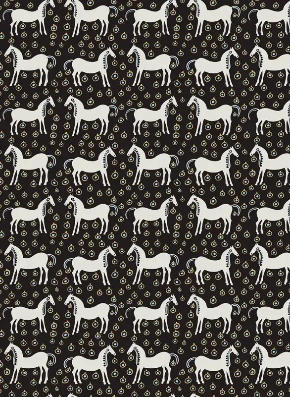 Marimekko Carta da parati Musta Tamma - 25170