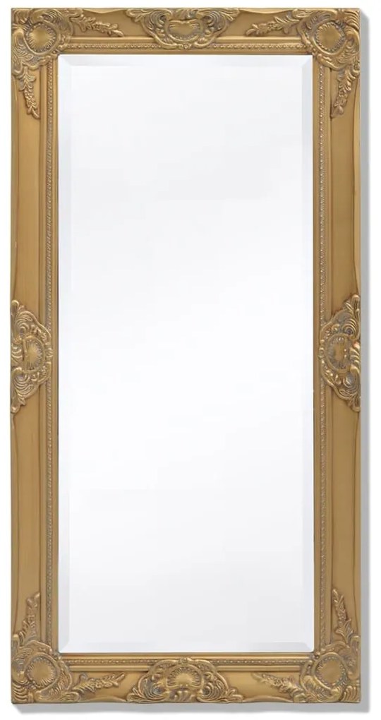 Specchio Da Parete Stile Barocco 100x50 Cm Oro /