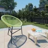 Sedia Acapulco da Giardino in Polyattan Verde cod mxl 22849