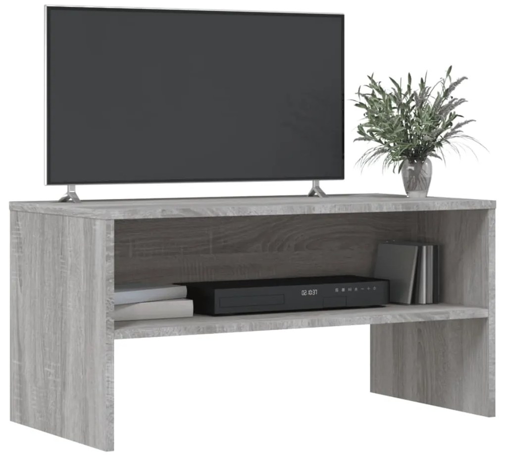 Mobile porta tv grigio sonoma 80x40x40 cm in legno multistrato