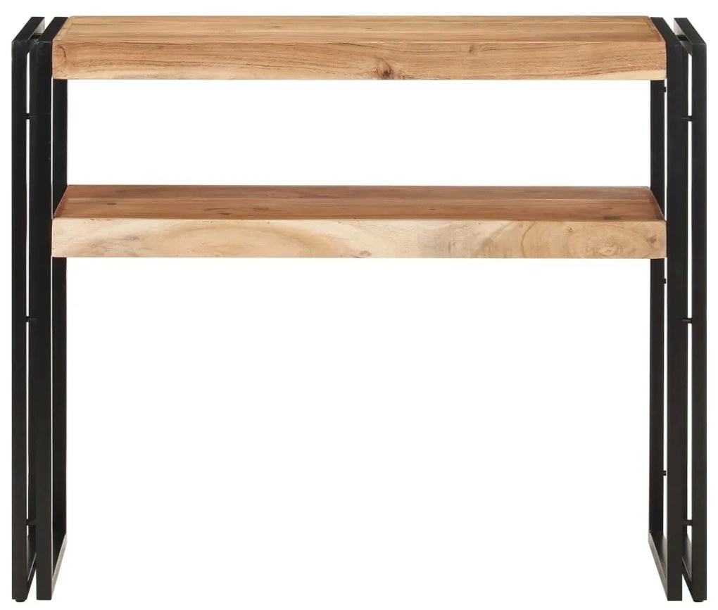 Tavolo consolle 90x30x75 cm in legno massello di acacia