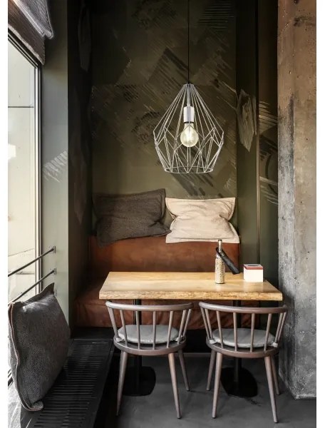 Eglo 49935 - Lampada a sospensione CARLTON 1xE27/60W/230V